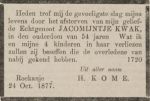 Kwak Jacomijntje 1823-1877 (VPOG 28-10-1877).jpg